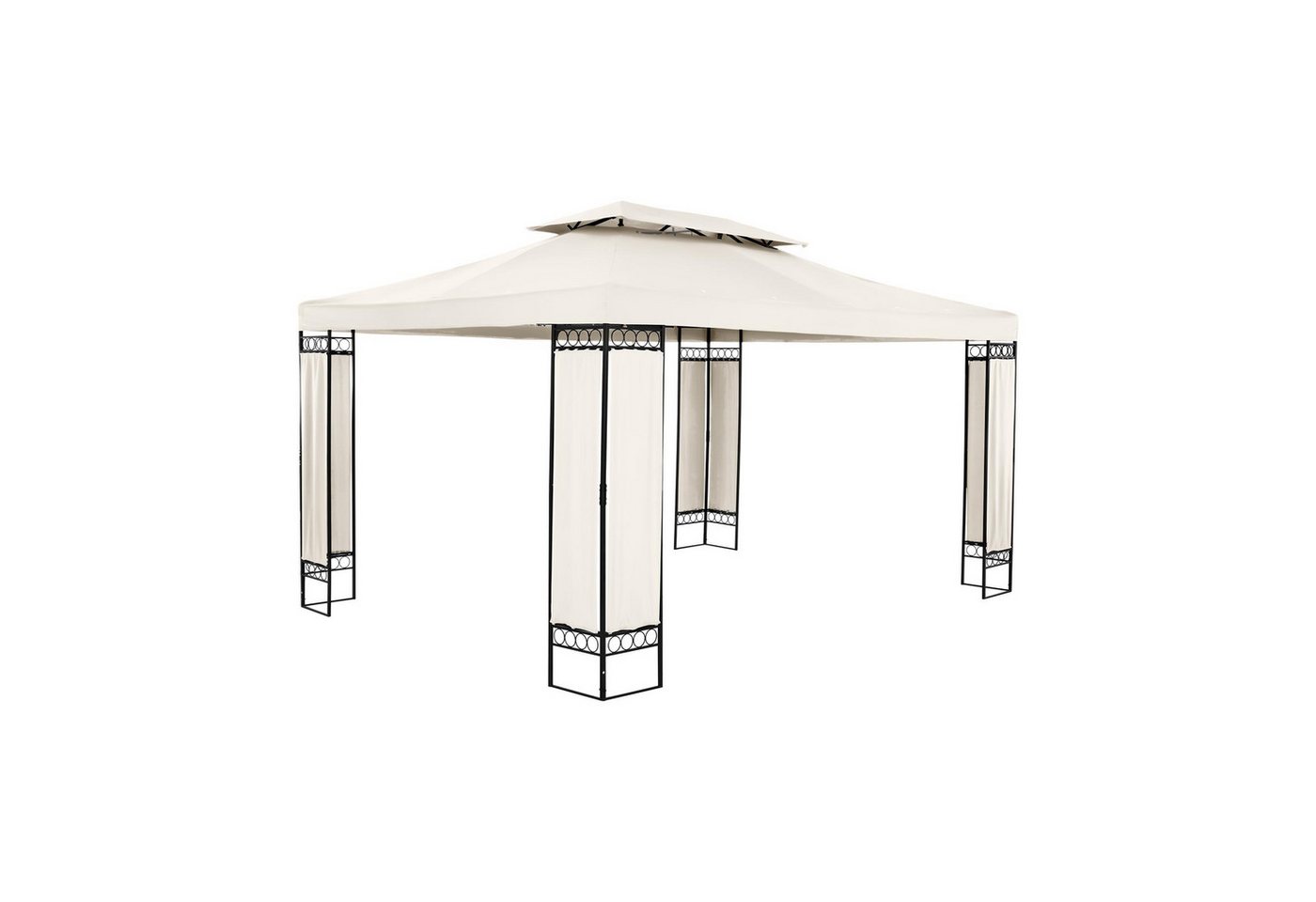 Uniprodo Pavillon 3 x 4 m Gartenpavillon creme Festzelt Partyzelt Stahl Uniprodo Pavillon 3 x 4 m Gartenpavillon creme Festzelt Partyzelt Stahl von Uniprodo