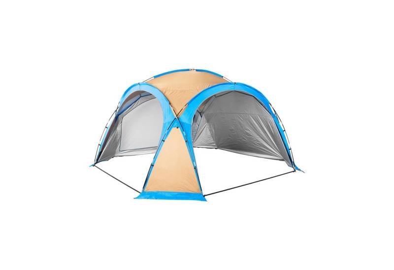 Uniprodo Pavillon Gartenpavillon mit Moskitonetz UV-resistent wetterfest 420x420x235 cm von Uniprodo
