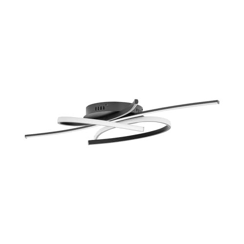 Uniprodo UNI_LD_20 Deckenleuchte 3 geschwungene Linien LED 35 W Fernbedienung Deckenlampe Wohnzimmer Schlafzimmer Büro von Uniprodo