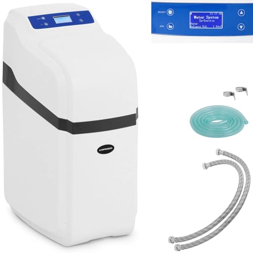 Uniprodo UNI_WATERSOFTENER_1000A Entkalkungsanlage Wasserenthärtungsanlage Enthärtungsanlage Wasserenthärter Wasserentkalker Wasserentkalkungsanlage 1-6 Personen 12 l Harz von Uniprodo