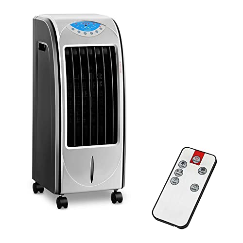 Uniprodo Uni_Cooler_01 Luftkühler mit Wasserkühlung 4-in-1 mobiles Kühlgerät ohne Abluftschlauch mit Heizfunktion 6 l Luftbefeuchter Lufterfrischer von Uniprodo