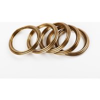 5 Stück Vintage Messing Vorhang Ringe von UniqThingSpain