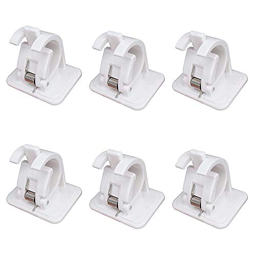 Uniqal Rohrhalterung, Wandhalterung, selbstklebend, ohne Bohren, für Duschrohr im Haus, Küche, Garage Uniqal Rohrhalterung, Wandhalterung, selbstklebend, ohne Bohren, für Duschrohr im Haus, Küche, Garage von Uniqal