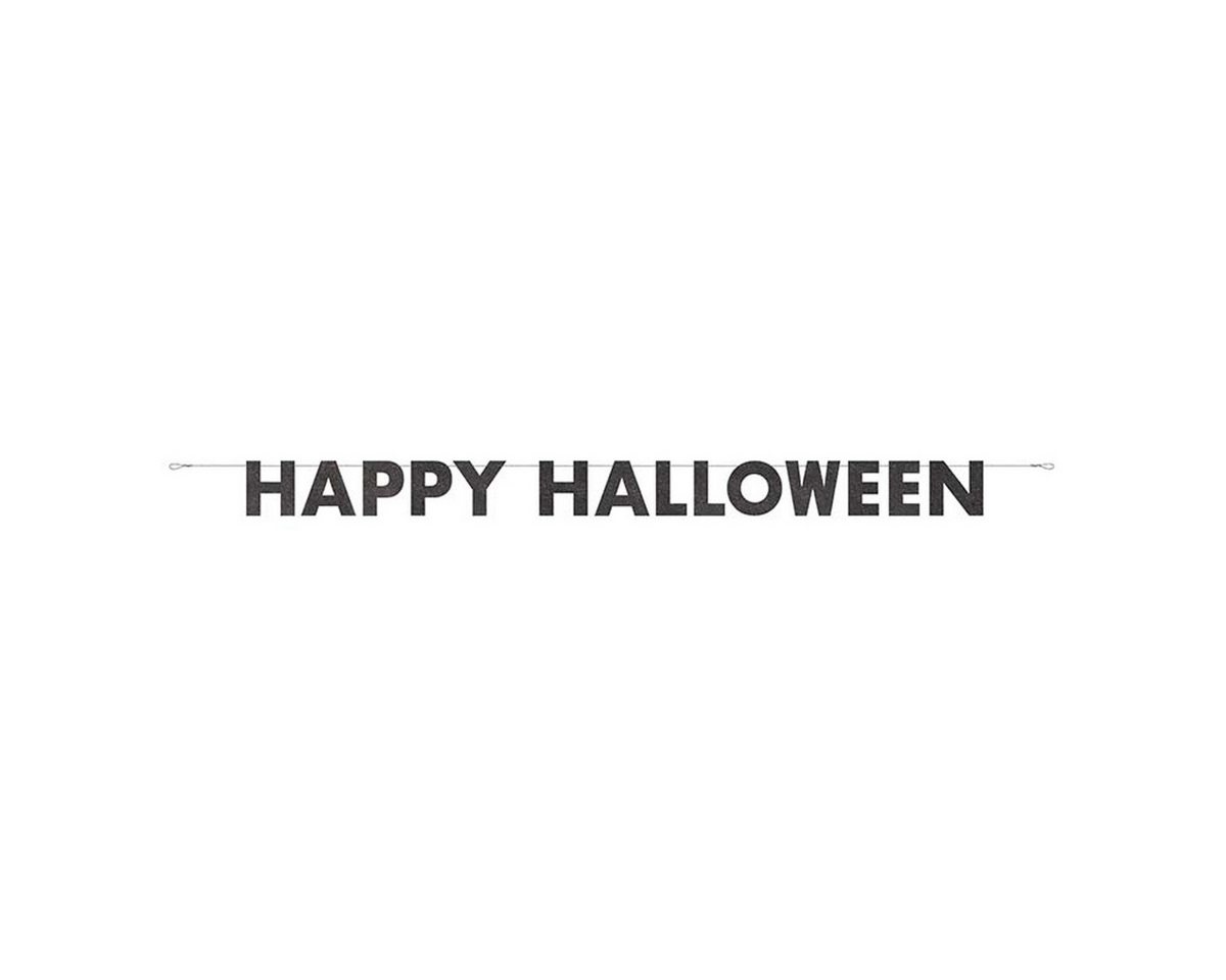Unique Industries Inc. Dekoobjekt Banner Glitter Happy Halloween ca. 274 cm von Unique Industries Inc.