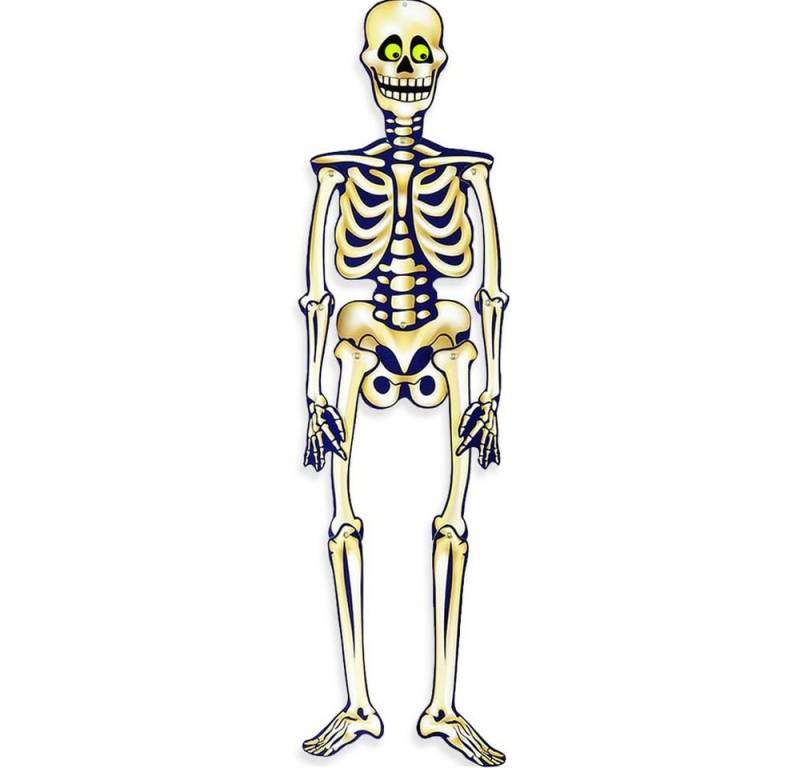 Unique Industries Inc. Dekoobjekt CutOut Halloween Hänge Skelett 87cm von Unique Industries Inc.