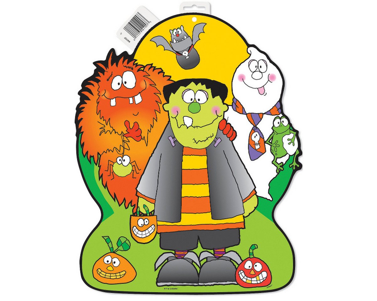 Unique Industries Inc. Dekoobjekt CutOut Halloween kleine Monster ca. 42cm von Unique Industries Inc.