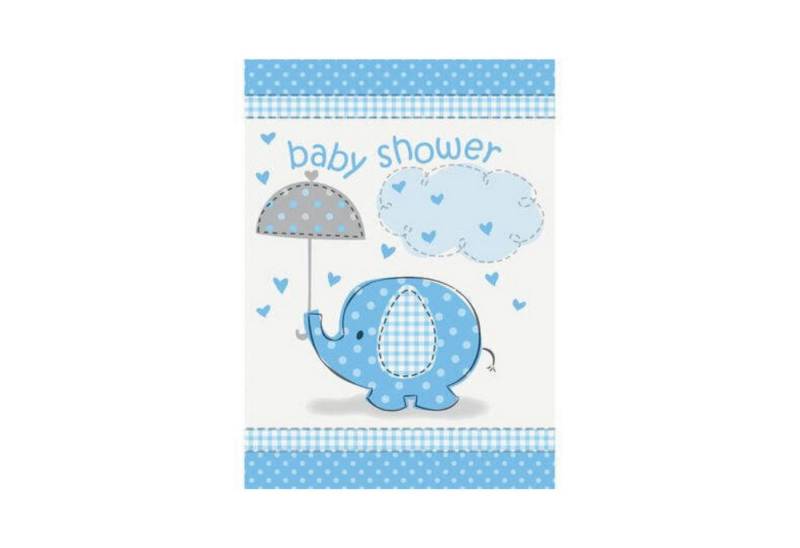 Unique Industries Inc. Hängedekoration Einladung Elephant Blau 8Stück von Unique Industries Inc.