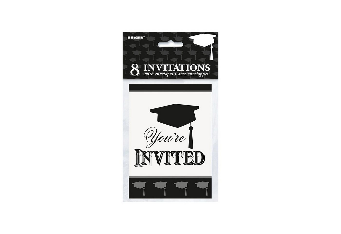 Unique Industries Inc. Hängedekoration Einladung Graduate 8Stk. von Unique Industries Inc.