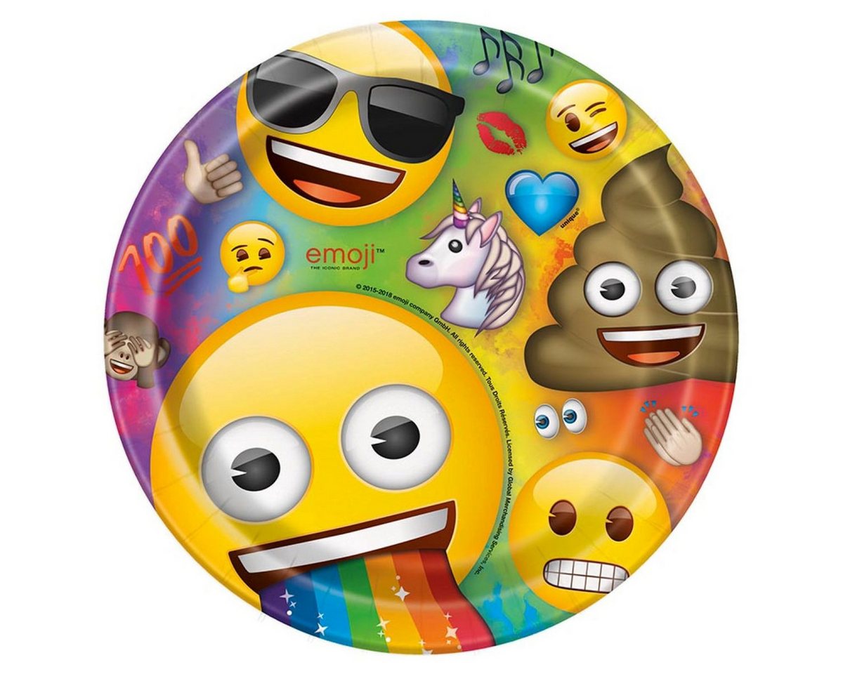 Unique Industries Inc. Hängedekoration Pappteller 'Emoji Regenbogen', Ø23cm/8Stk. Unique Industries Inc. Hängedekoration Pappteller 'Emoji Regenbogen', Ø23cm/8Stk. von Unique Industries Inc.