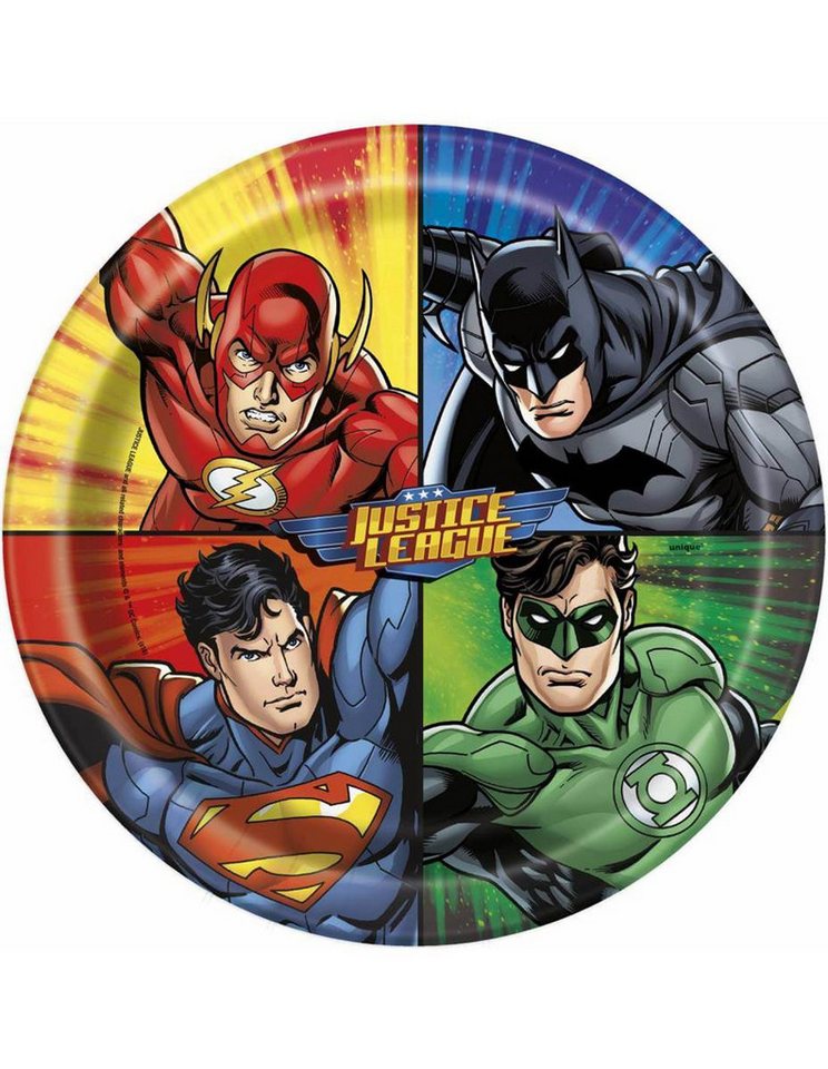 Unique Industries Inc. Hängedekoration Pappteller 'Justice League', Ø23cm/8Stk. Unique Industries Inc. Hängedekoration Pappteller 'Justice League', Ø23cm/8Stk. von Unique Industries Inc.