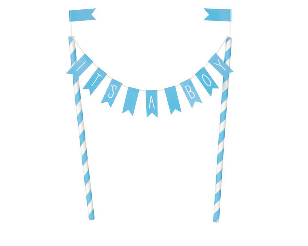 Unique Industries Inc. Tortenstecker Tortendeko Banner It's a Boy Blau Babyparty Dekora von Unique Industries Inc.