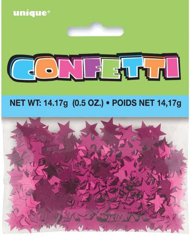 Unique Industries Inc. Konfetti Konfetti Metall 14g Sterne Pink von Unique Industries Inc.