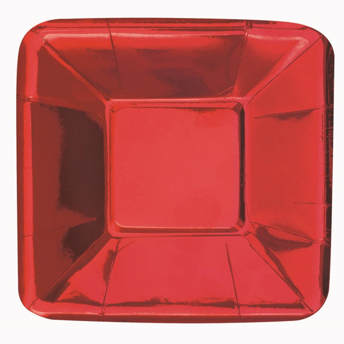 Unique Industries Inc. Pappteller Pappteller Uni Metall Quadrat 13cm/8St. Rot Unique Industries Inc. Pappteller Pappteller Uni Metall Quadrat 13cm/8St. Rot von Unique Industries Inc.