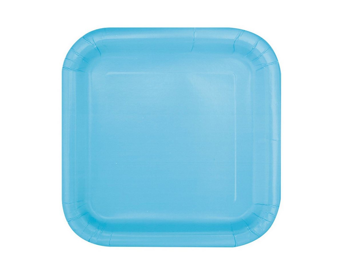 Unique Industries Inc. Pappteller Pappteller Uni Quadratisch 18cm/16St. Hellblau Unique Industries Inc. Pappteller Pappteller Uni Quadratisch 18cm/16St. Hellblau von Unique Industries Inc.