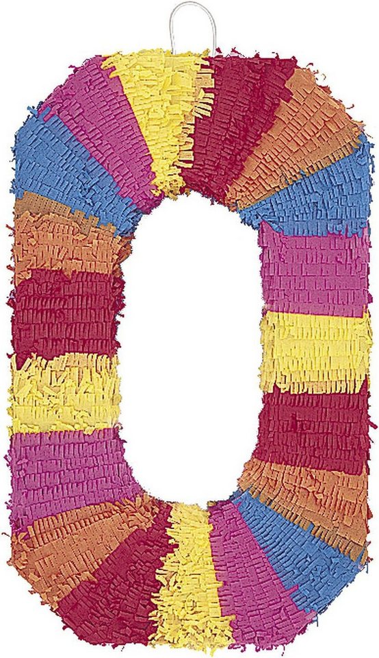 Unique Industries Inc. Pinata Pinata Zahl 0, 65x38x10cm von Unique Industries Inc.
