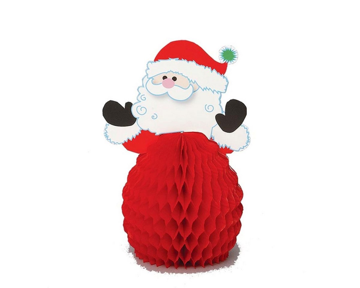 Unique Industries Inc. Wabenball Wabenball Santa Honeycom 4 Stk./15cm von Unique Industries Inc.