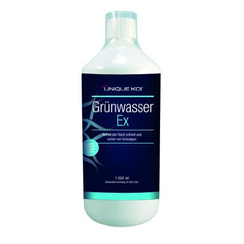 Unique Koi Grünwasser EX 1000 ml - Vernichtet grüne Schwebealgen von Unique Koi