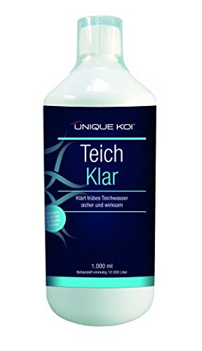 Unique Koi Teichklar 1000ml Kombipräparat Klärt grünes und braunes Wasser von Unique Koi