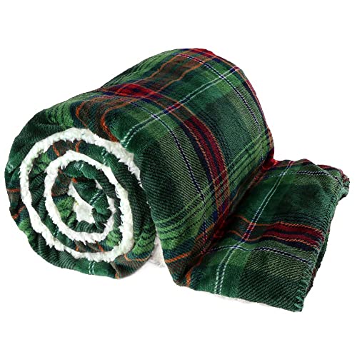 Plaid larsson l150 b200 donkergroen von Unique Living
