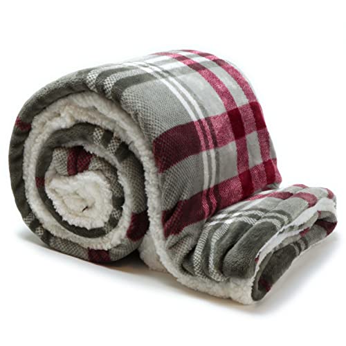 Unique Living Kuscheldecke Larsson 150 x 200 cm, Grey-Red Unique Living Kuscheldecke Larsson 150 x 200 cm, Grey-Red von Unique Living