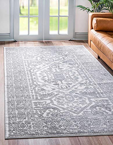 Unique Loom Boston Collection Traditional Border Vintage Ivory Area Rug (7' 10 x 10' 0) von Unique Loom