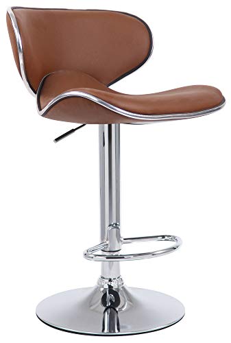 Unique Nature 2er Set Barhocker Las Vegas – Höhenverstellbare Barstühle mit Kunstleder, Rückenlehne & Chromgestell, drehbar & pflegeleicht Unique Nature 2er Set Barhocker Las Vegas – Höhenverstellbare Barstühle mit Kunstleder, Rückenlehne & Chromgestell, drehbar & pflegeleicht von Unique Nature