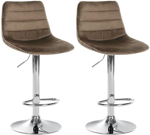 Unique Nature Barhocker 2er – 360° frei drehbar für maximale Beweglichkeit – inkl. komfortabler Fußablage – modernes verchromtes Metallgestell – robust Unique Nature Barhocker 2er – 360° frei drehbar für maximale Beweglichkeit – inkl. komfortabler Fußablage – modernes verchromtes Metallgestell – robust von Unique Nature