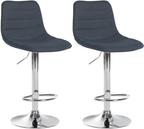 Unique Nature Barhocker 2er – 360° frei drehbar für maximale Beweglichkeit – inkl. komfortabler Fußablage – modernes verchromtes Metallgestell – robust Unique Nature Barhocker 2er – 360° frei drehbar für maximale Beweglichkeit – inkl. komfortabler Fußablage – modernes verchromtes Metallgestell – robust von Unique Nature