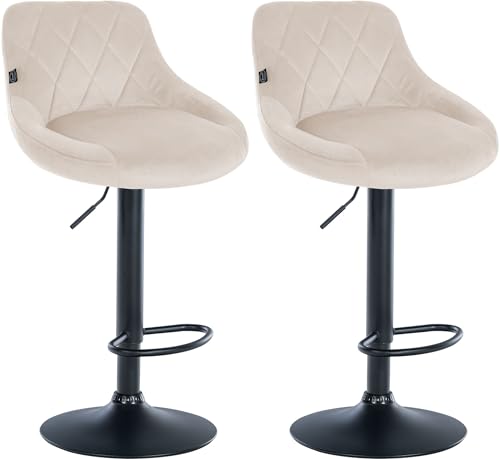 Unique Nature Barhocker 2er – 360° frei drehbar für maximale Beweglichkeit – inkl. komfortabler Fußablage – perfekt für Bar, Theke & mehr von Unique Nature