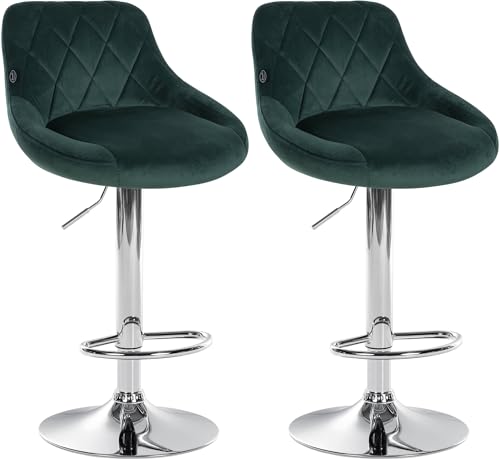 Unique Nature Barhocker 2er – 360° frei drehbar für maximale Beweglichkeit – inkl. komfortabler Fußablage – perfekt für Bar, Theke & mehr von Unique Nature