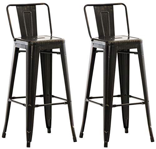 Unique Nature Barhocker 2er – robust & strapazierfähig verarbeitet – perfekt für Bar, Theke & mehr von Unique Nature