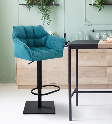 Unique Nature Barhocker 2er – stufenlos höhenverstellbar für Flexible Sitzhöhe – 360° frei drehbar für maximale Beweglichkeit – inkl. komfortabler Fußablage von Unique Nature