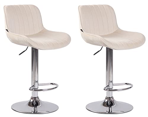 Unique Nature Barhocker 2er – stufenlos höhenverstellbar für Flexible Sitzhöhe – 360° frei drehbar für maximale Beweglichkeit – modernes verchromtes Metallgestell Unique Nature Barhocker 2er – stufenlos höhenverstellbar für Flexible Sitzhöhe – 360° frei drehbar für maximale Beweglichkeit – modernes verchromtes Metallgestell von Unique Nature