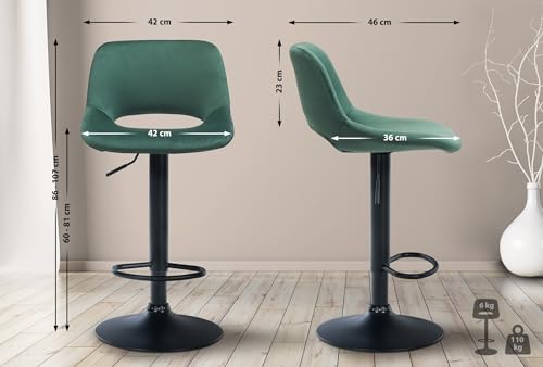 Unique Nature Barhocker 2er – stufenlos höhenverstellbar für Flexible Sitzhöhe – 360° frei drehbar für maximale Beweglichkeit – perfekt für Küche, Theke & mehr Unique Nature Barhocker 2er – stufenlos höhenverstellbar für Flexible Sitzhöhe – 360° frei drehbar für maximale Beweglichkeit – perfekt für Küche, Theke & mehr von Unique Nature