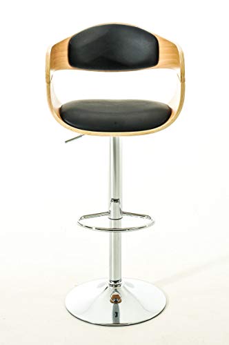 Unique Nature Barhocker 2er – stufenlos höhenverstellbar für Flexible Sitzhöhe – 360° frei drehbar für maximale Beweglichkeit – pflegeleichter Kunstlederbezug von Unique Nature