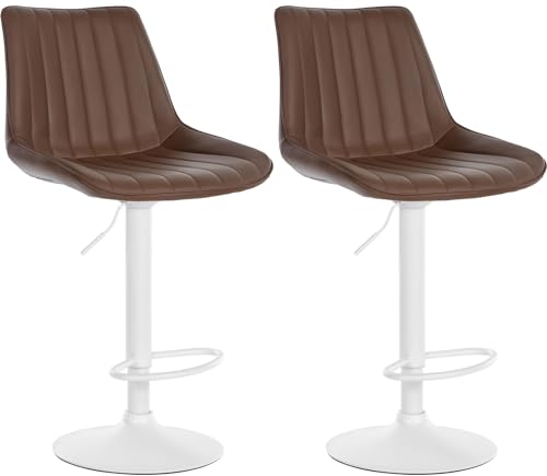 Unique Nature Barhocker 2er – stufenlos höhenverstellbar für Flexible Sitzhöhe – 360° frei drehbar für maximale Beweglichkeit – pflegeleichter Kunstlederbezug – Unique Nature Barhocker 2er – stufenlos höhenverstellbar für Flexible Sitzhöhe – 360° frei drehbar für maximale Beweglichkeit – pflegeleichter Kunstlederbezug – von Unique Nature