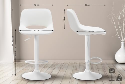 Unique Nature Barhocker 2er – stufenlos höhenverstellbar für Flexible Sitzhöhe – 360° frei drehbar für maximale Beweglichkeit – pflegeleichter Kunstlederbezug Unique Nature Barhocker 2er – stufenlos höhenverstellbar für Flexible Sitzhöhe – 360° frei drehbar für maximale Beweglichkeit – pflegeleichter Kunstlederbezug von Unique Nature