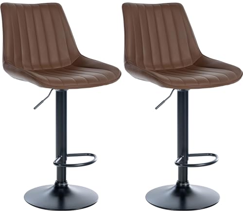 Unique Nature Barhocker 2er – stufenlos höhenverstellbar für Flexible Sitzhöhe – 360° frei drehbar für maximale Beweglichkeit – pflegeleichter Kunstlederbezug Unique Nature Barhocker 2er – stufenlos höhenverstellbar für Flexible Sitzhöhe – 360° frei drehbar für maximale Beweglichkeit – pflegeleichter Kunstlederbezug von Unique Nature