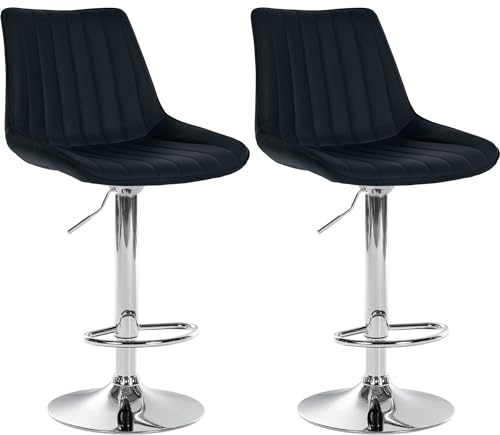 Unique Nature Barhocker 2er – stufenlos höhenverstellbar für Flexible Sitzhöhe – 360° frei drehbar für maximale Beweglichkeit – pflegeleichter Kunstlederbezug Unique Nature Barhocker 2er – stufenlos höhenverstellbar für Flexible Sitzhöhe – 360° frei drehbar für maximale Beweglichkeit – pflegeleichter Kunstlederbezug von Unique Nature