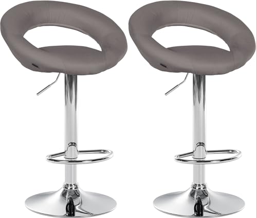 Unique Nature Barhocker 2er – stufenlos höhenverstellbar für Flexible Sitzhöhe – 360° frei drehbar für maximale Beweglichkeit – robust & strapazierfähig von Unique Nature