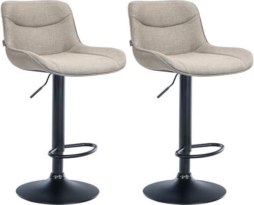 Unique Nature Barhocker 2er – stufenlos höhenverstellbar für Flexible Sitzhöhe – 360° frei drehbar für maximale Beweglichkeit – robust & strapazierfähig von Unique Nature