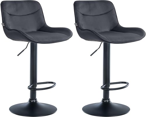 Unique Nature Barhocker 2er – stufenlos höhenverstellbar für Flexible Sitzhöhe – 360° frei drehbar für maximale Beweglichkeit – robust & strapazierfähig von Unique Nature
