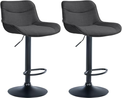 Unique Nature Barhocker 2er – stufenlos höhenverstellbar für Flexible Sitzhöhe – 360° frei drehbar für maximale Beweglichkeit – robust & strapazierfähig von Unique Nature