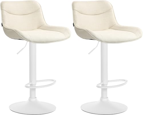Unique Nature Barhocker 2er – stufenlos höhenverstellbar für Flexible Sitzhöhe – 360° frei drehbar für maximale Beweglichkeit – robust & strapazierfähig von Unique Nature