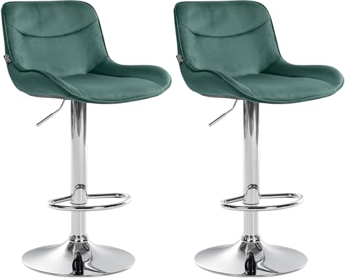 Unique Nature Barhocker 2er – stufenlos höhenverstellbar für Flexible Sitzhöhe – 360° frei drehbar für maximale Beweglichkeit – robust & strapazierfähig von Unique Nature
