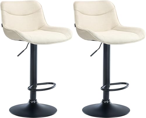 Unique Nature Barhocker 2er – stufenlos höhenverstellbar für Flexible Sitzhöhe – 360° frei drehbar für maximale Beweglichkeit – robust & strapazierfähig von Unique Nature