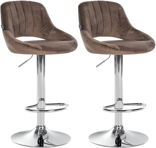 Unique Nature Barhocker 2er – stufenlos höhenverstellbar für Flexible Sitzhöhe – 360° frei drehbar für maximale Beweglichkeit – robust & strapazierfähig von Unique Nature