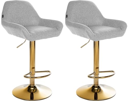 Unique Nature Barhocker 2er – stufenlos höhenverstellbar für Flexible Sitzhöhe – 360° frei drehbar für maximale Beweglichkeit – robust & strapazierfähig von Unique Nature