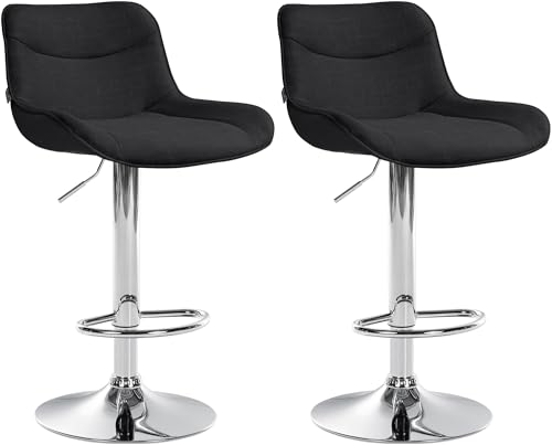 Unique Nature Barhocker 2er – stufenlos höhenverstellbar für Flexible Sitzhöhe – 360° frei drehbar für maximale Beweglichkeit – robust & strapazierfähig von Unique Nature