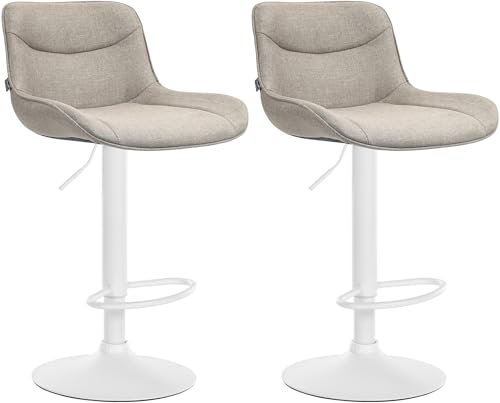Unique Nature Barhocker 2er – stufenlos höhenverstellbar für Flexible Sitzhöhe – 360° frei drehbar für maximale Beweglichkeit – robust & strapazierfähig von Unique Nature